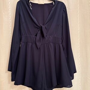 Altar’d State Navy Romper Size M